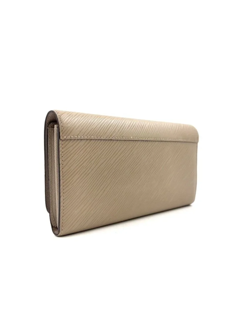 Louis Vuitton Portefeuille Twist Epi Leather Beige Wallet Gold
